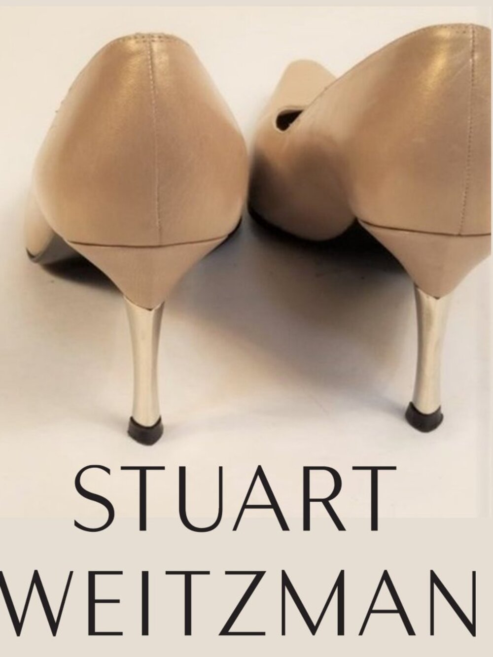 Stuart Weitzman Shimmery Gold Heels ✨ $495 MSRP ✨ Size 9 - Picture 3 of 8